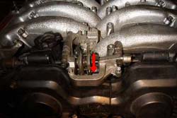 Look there for the fuel rail hose